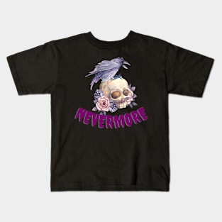 POE NEVERMORE DESIGN Kids T-Shirt